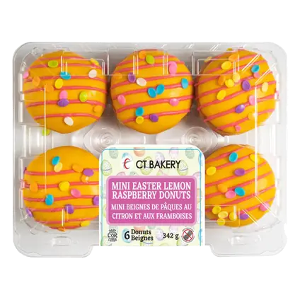 Easter Donuts Mini Lemon Raspberry 342 g (frozen)