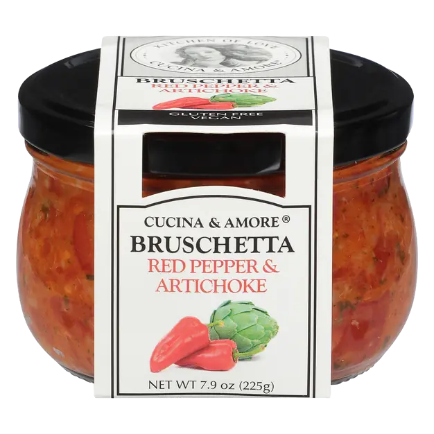 Red Pepper & Artichoke Bruschetta Dip & Spread