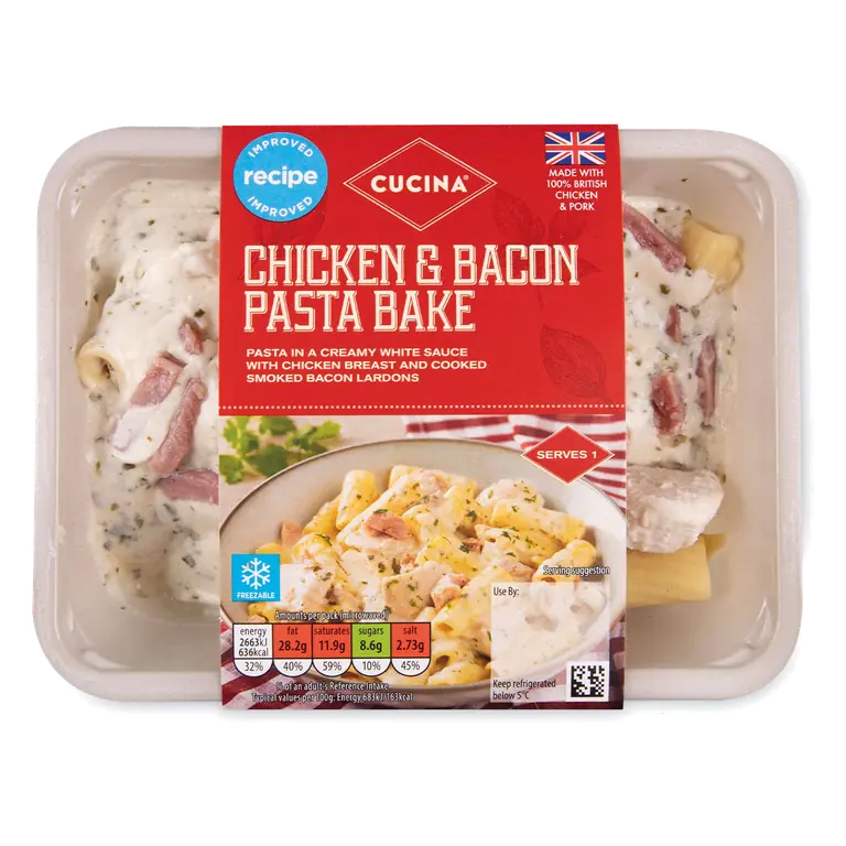 Chicken & Bacon Pasta Bake