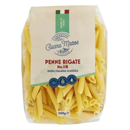 Penne Rigate No.118 Italian Pasta
