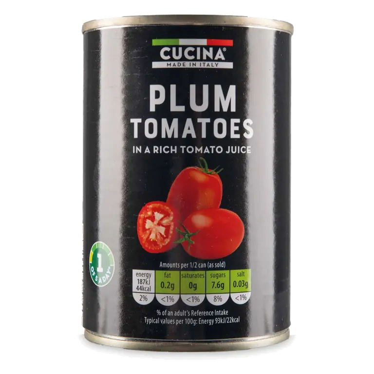 Peeled Plum Tomatoes in a Rich Tomato Juice