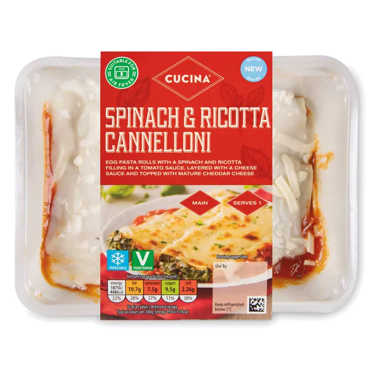 Spinach & Ricotta Cannelloni