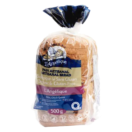 Organic Gluten-Free Frozen Artisanal Bread 500 g