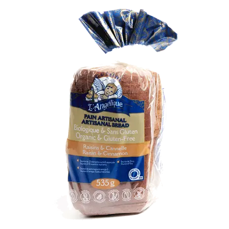 Organic Frozen Bread Raisin Cinnamon 535 g