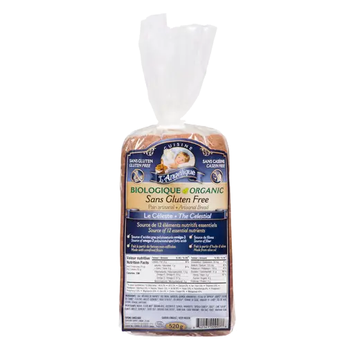 Organic Gluten-Free Frozen Artisanal Bread 520 g
