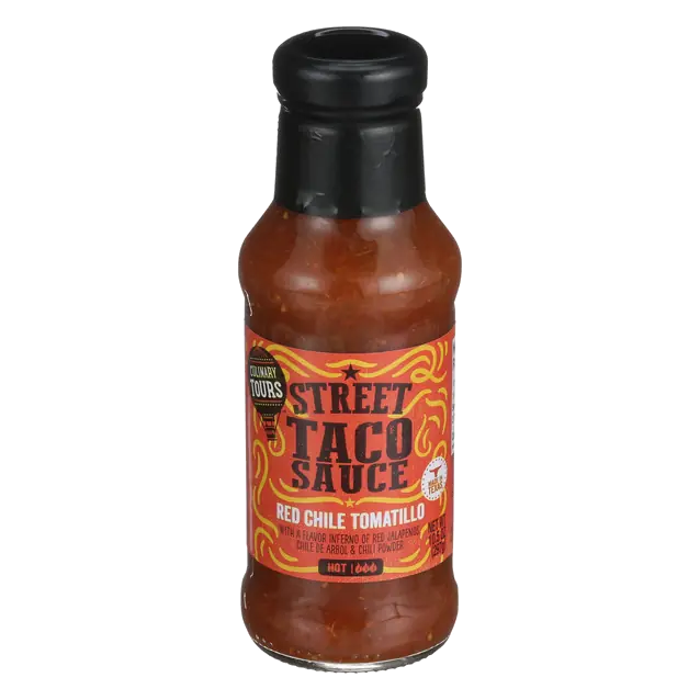 Culinary Tours Street Taco Sauce Hot Red Chile Tomatillo