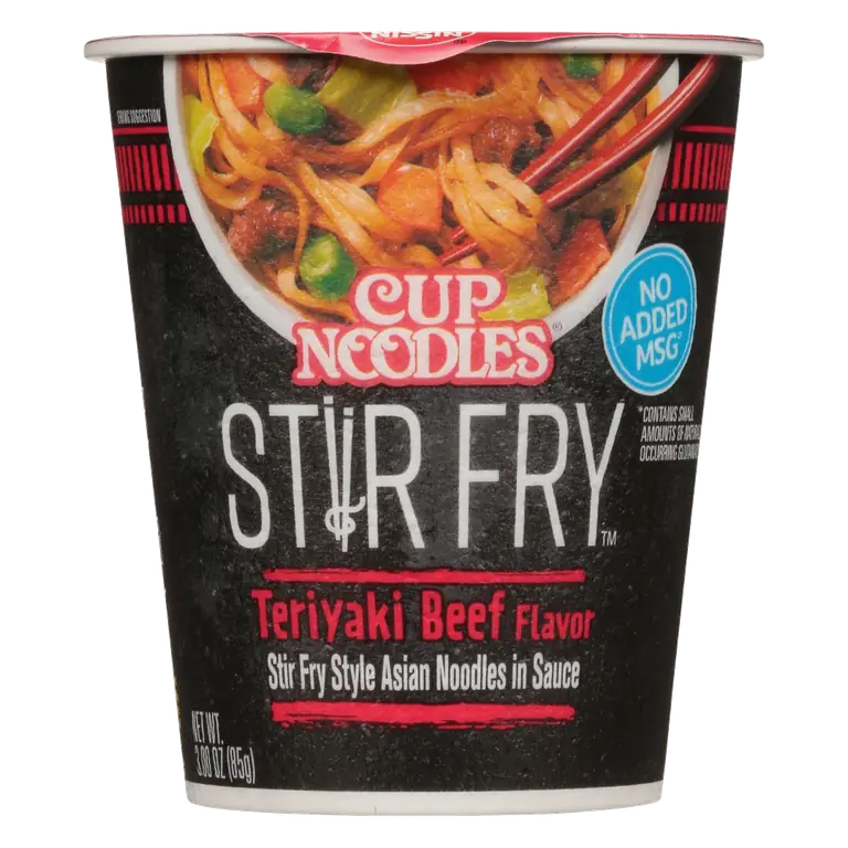 Teriyaki Beef Stir Fry Style Asian Noodles in Sauce