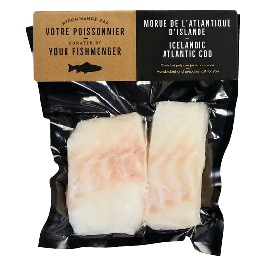 Curated By Your Fishmonger Frozen Cod Icelandic Atlantic Portions