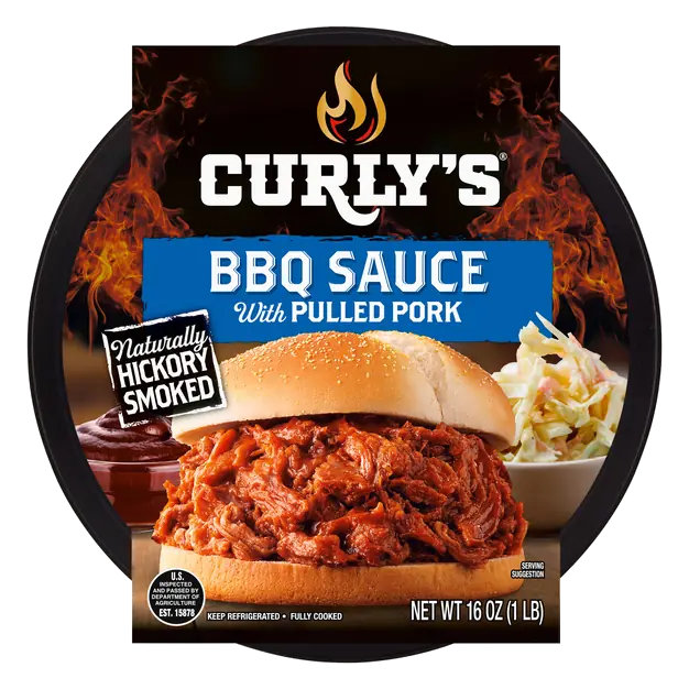 Fully Cooked Hickory Smoked Pulled Pork with BBQ Sauce
