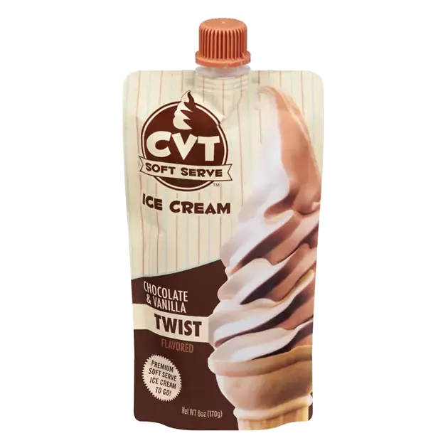 Chocolate & Vanilla Twist Flavored Ice Cream