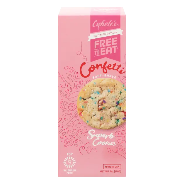 Gluten Free Vegan Confetti Superb Cookies
