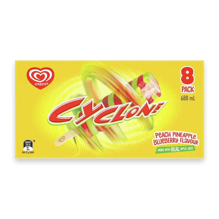 Ice Block Sticks Peach, Pineapple and Blueberry