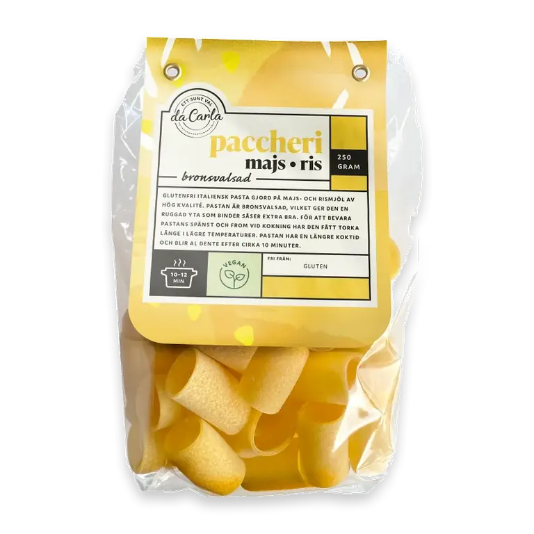 Paccheri Majs & Ris Glutenfri 250g