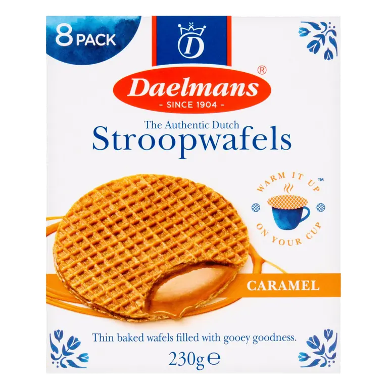 Caramel Stroopwafels x8