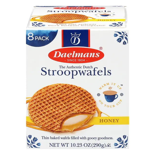Stroopwafels Honey Dutch Waffle Cookies - 8 ct