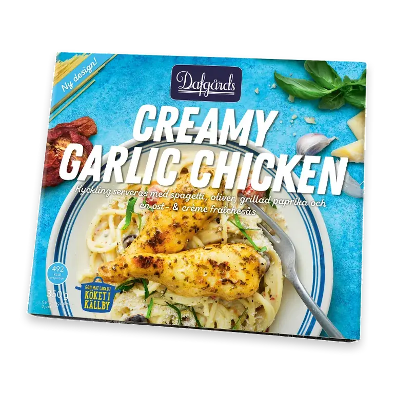 Creamy garlic chicken 350g Dafgårds