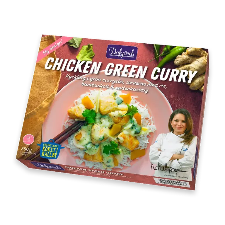 Chicken green curry 350g