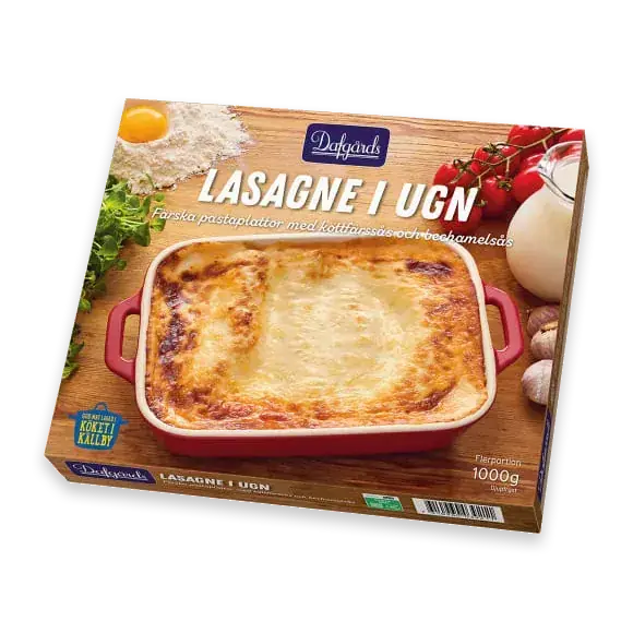 Lasagne i Ugn Fryst
