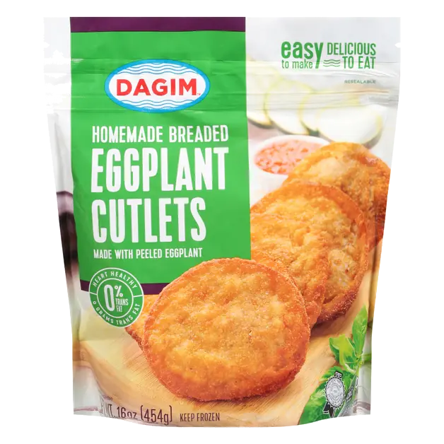 Homemade Breaded Eggplant Cutlets Frozen