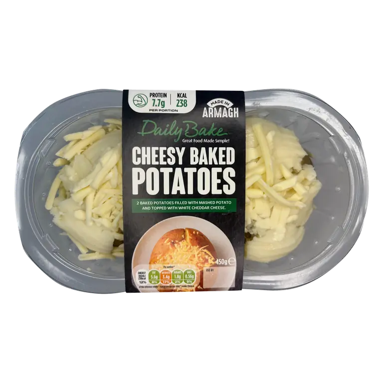 Daily Bake Cheesy Baked Potatoes 450g