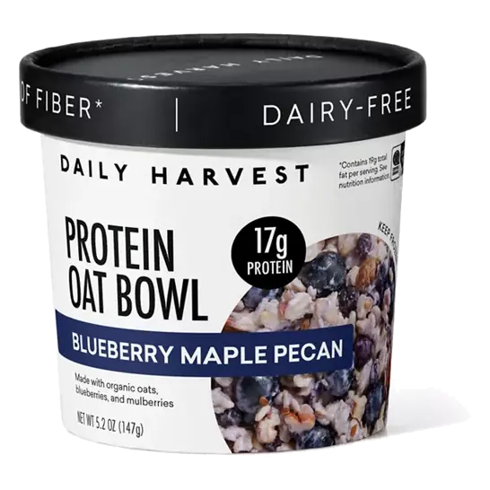 Blueberry Maple Pecan Frozen Protein Oat Bowl