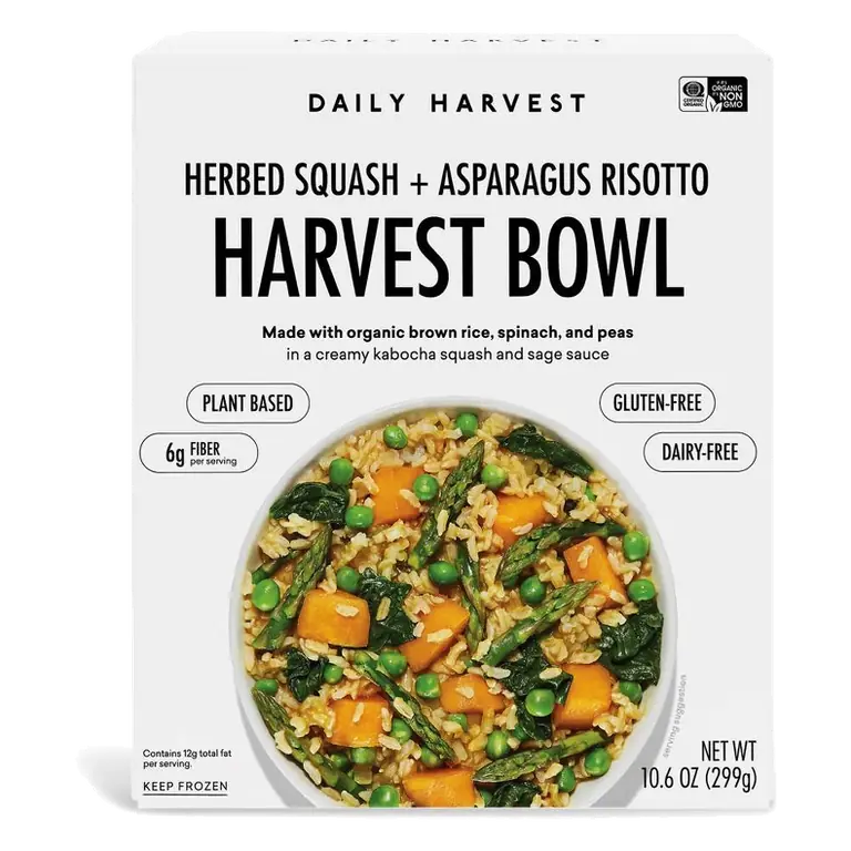 Daily Harvest Gluten Free Herbed Squash and Asparagus Risotto Harvest Bowl, 10.6oz