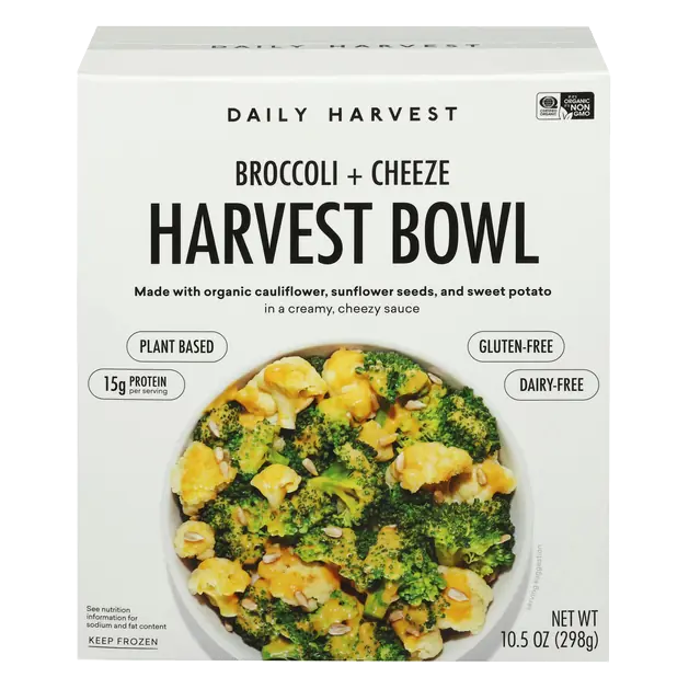 Organic Broccoli + Cheeze Harvest Bowl Frozen Meal