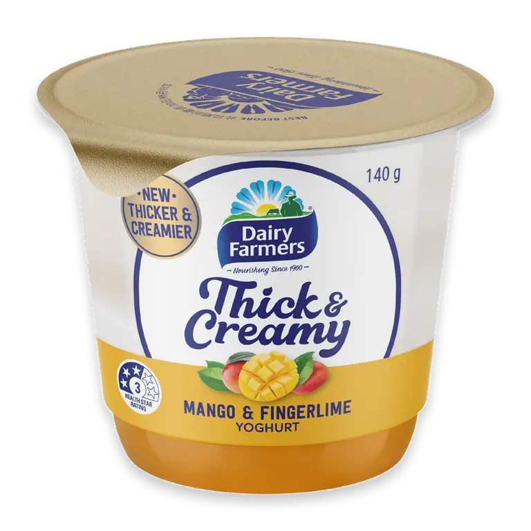 Thick & Creamy Mango & Fingerlime Yoghurt