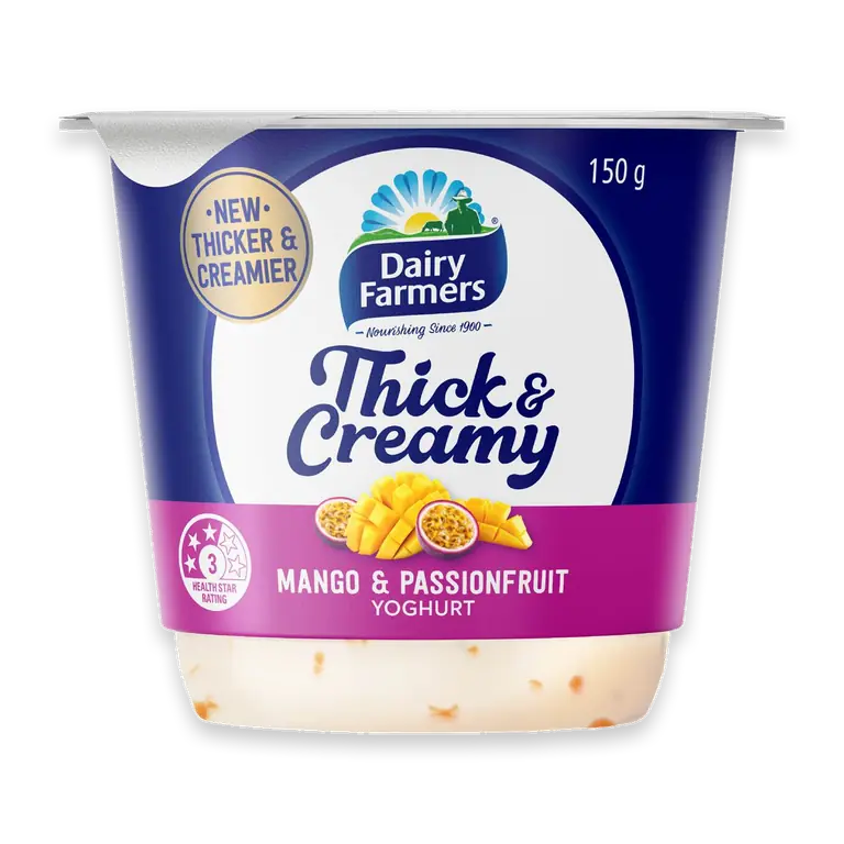 Thick & Creamy Mango & Passionfruit Yoghurt