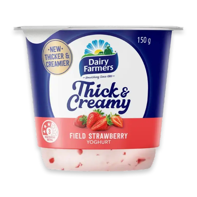 Thick & Creamy Strawberry Yoghurt