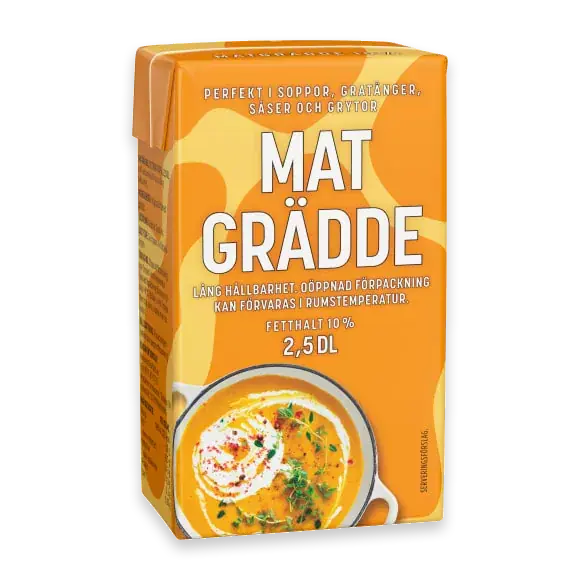 Mat Grädde Lång Hållbarhet 10%