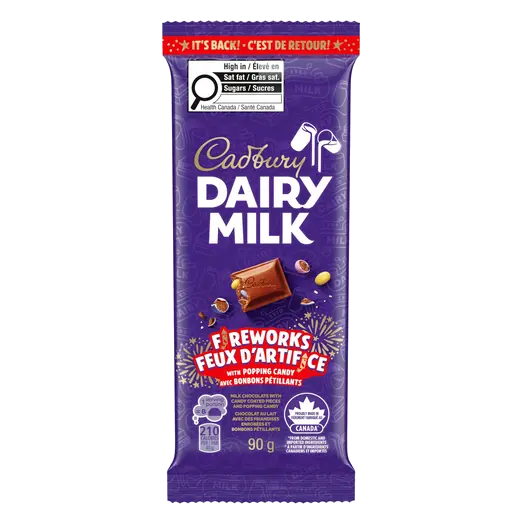 Cadbury Dairy Milk Candy Fireworks With Popping 90 g
