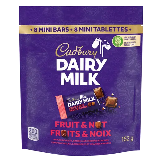Cadbury Dairy Milk Fruit & Nut 152 g