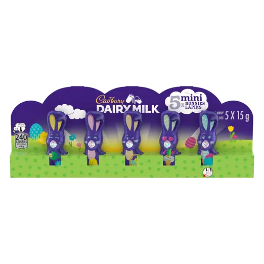Cadbury Dairy Milk Hollow Mini Easter Bunnies Easter Chocolate 75 g