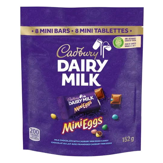 Cadbury Dairy Milk Mini Eggs Chocolate Candy 152 g