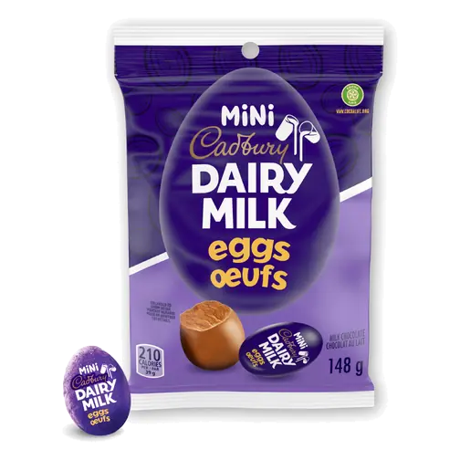 Cadbury Dairy Milk Mini Solid Filled Easter Chocolate Eggs Individually Wrapped 148 g