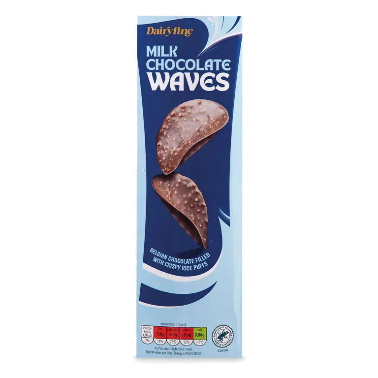 Milk Chocolate Belgian Chocolate Waves