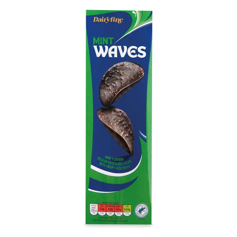 Mint Flavour Belgian Chocolate Waves