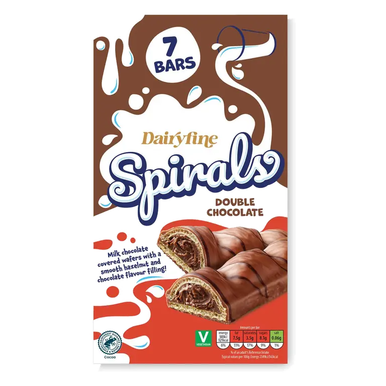 Spirals Double Chocolate 7 Pack