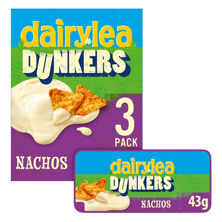 Dunkers Nachos Cheese Snacks 3 x 43g