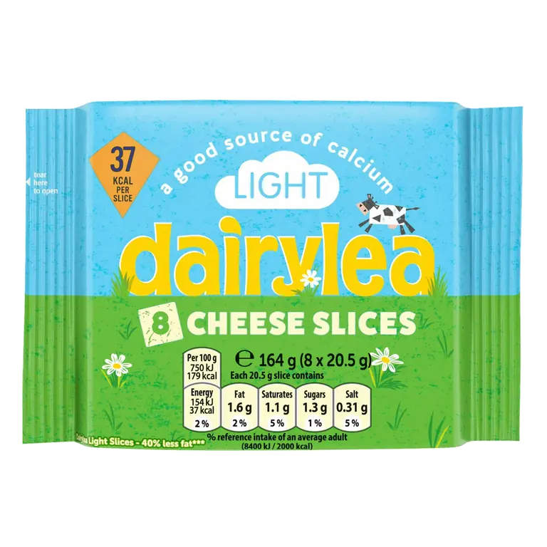 Light Cheese Slices 8 x 18.75g