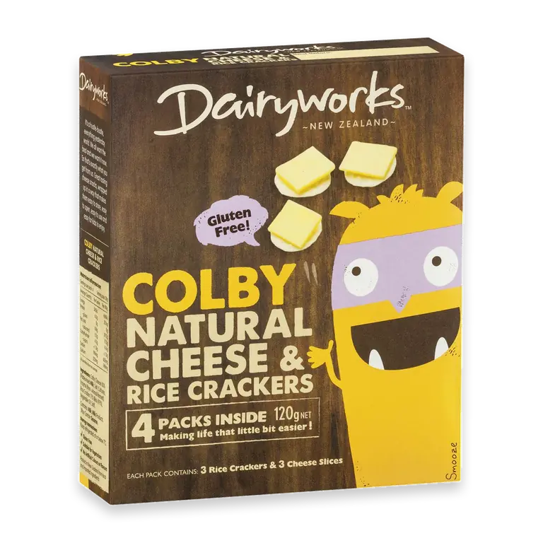 Colby Cheese & Rice Crackers