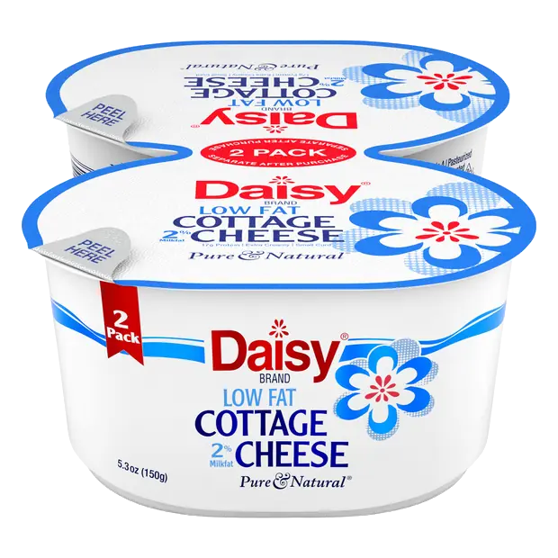 2% Low Fat Small Curd Cottage Cheese Cups - 2 ct
