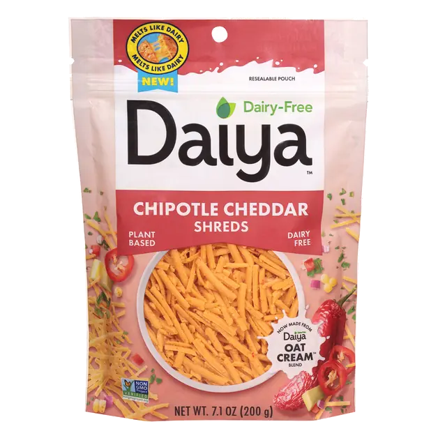 Dairy Free Plant-Based Chipotle Cheddar Shreds