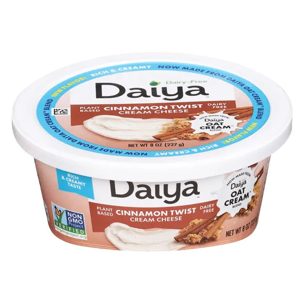 Dairy Free Plant-Based Cinnamon Twist Oat Cream Cheese
