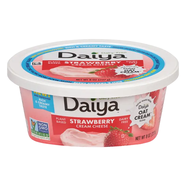 Dairy Free Plant-Based Strawberry Oat Cream Cheese
