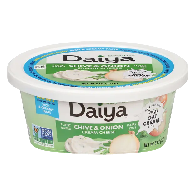 Dairy Free Plant-Based Vegan Chive & Onion Cream Cheese Spread