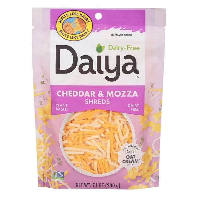 Dairy Free Plant-Based Vegan Shredded Cheddar & Mozza