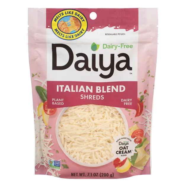 Dairy Free Plant-Based Vegan Shredded Italian Blend