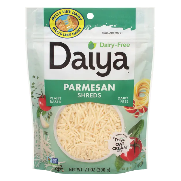 Dairy Free Plant-Based Vegan Shredded Parmesan